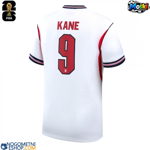 Moški Nogometni dresi Anglija Harry Kane #9 Domači SP 2026 Kratek Rokav